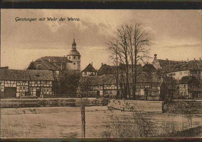 Gerstungen Mit Wehr u.Werra