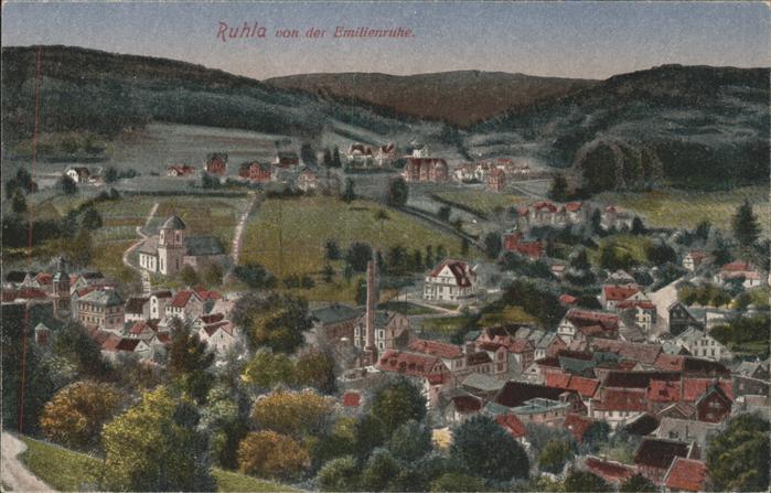 Ruhla Blick von der Emilienruhe