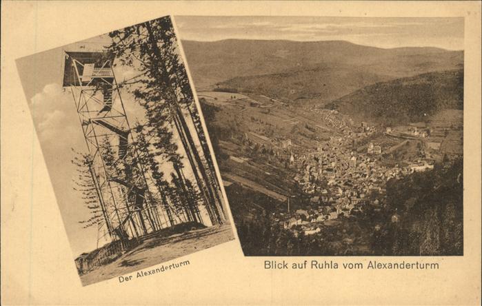 Ruhla Blick vom Alexanderturm