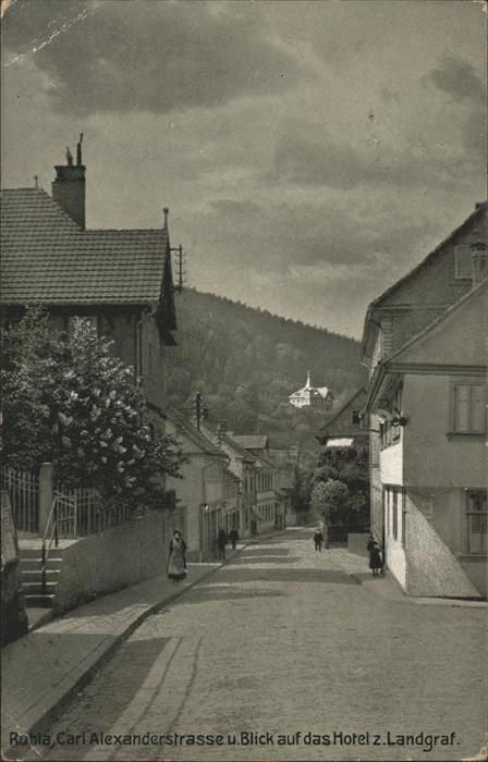 Ruhla Carl Alexanderstrasse mit Blick auf Hot