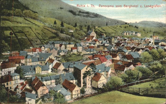Ruhla Blick vom Berghotel z.Landgrafen