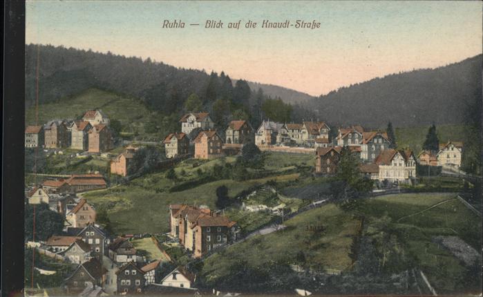 Ruhla Blick auf die Knaudtstrasse