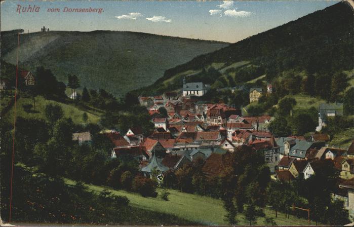 Ruhla Blick vom Dornsenberg
