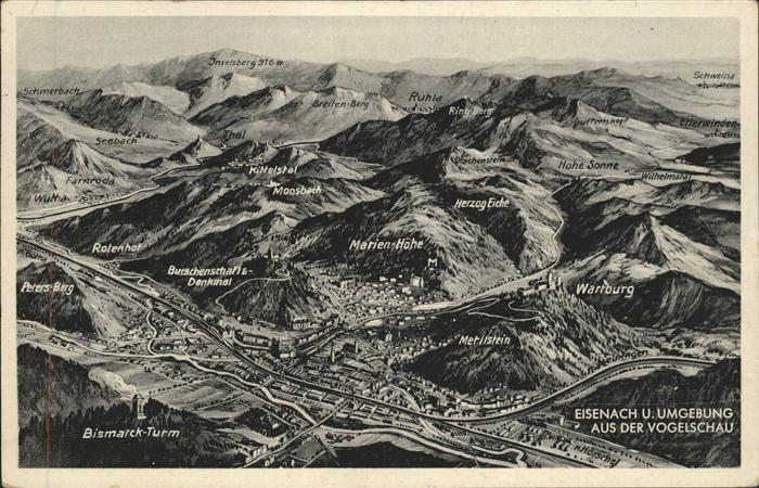 Eisenach Thueringen Mit Umgebung