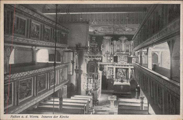 Falken Treffurt Inneres der Kirche