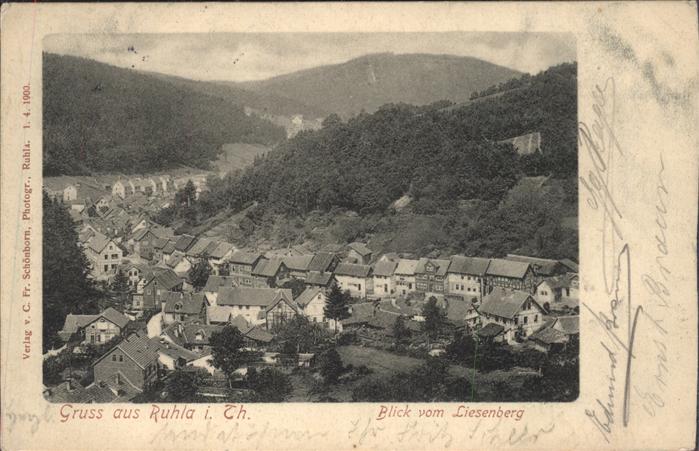 Ruhla Blick vom Liesenberg