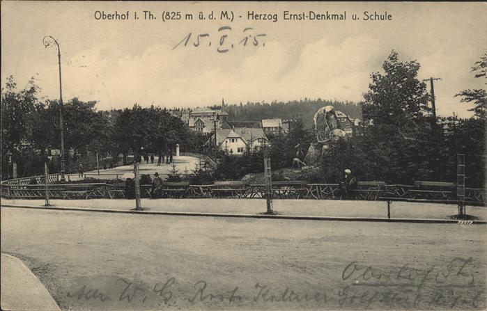 Oberhof Thueringen Herzog Ernst-Denkmal Schule