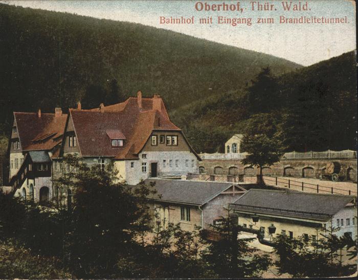 Oberhof Thueringen Bahnhof Eingang Brandleitetunnel