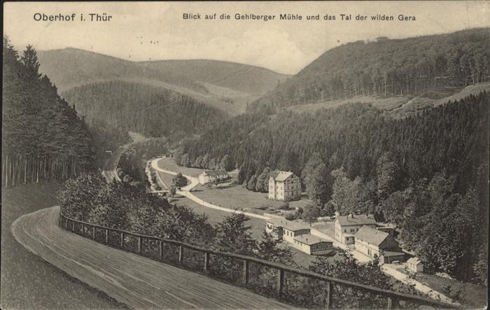 Oberhof Thueringen Gehlberger Mühle Tal der wilden Gera
