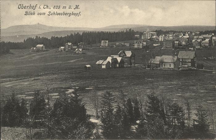 Oberhof Thueringen Blick vom SChlossbergkopf