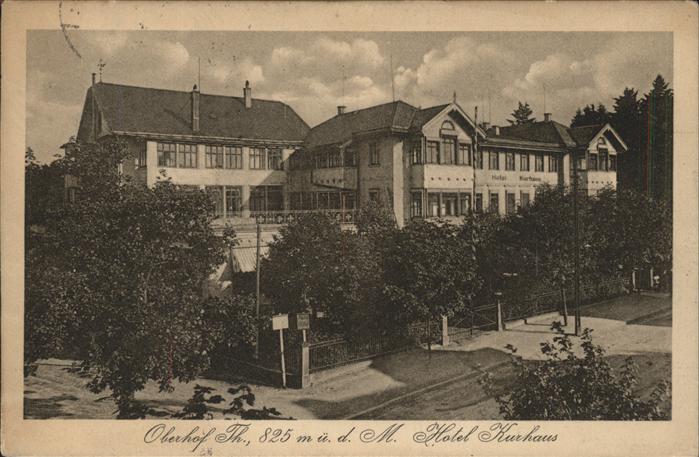 Oberhof Thueringen Hotel Kurhaus