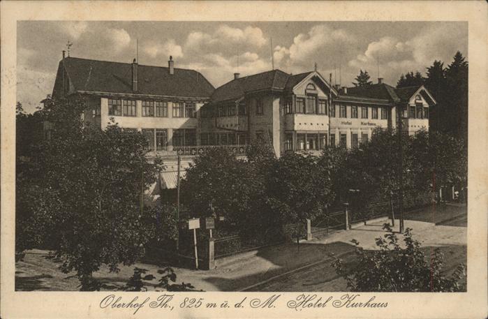 Oberhof Thueringen Hotel Kurhaus