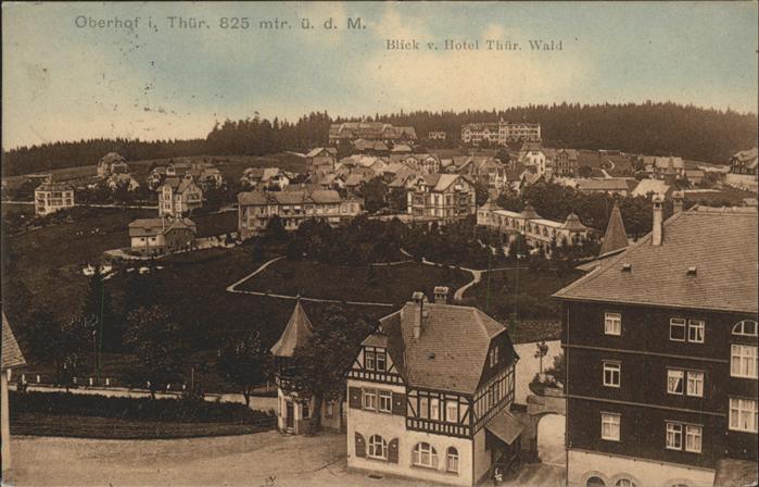 Oberhof Thueringen Blick vom Hotel Thüringer Wald