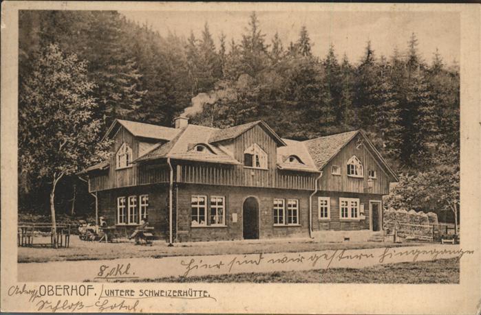 Oberhof Thueringen Untere SChweizerhütte