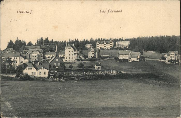 Oberhof Thueringen Das Oberland
