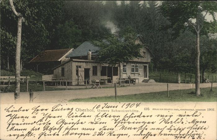 Oberhof Thueringen Untere Schweizerhütte