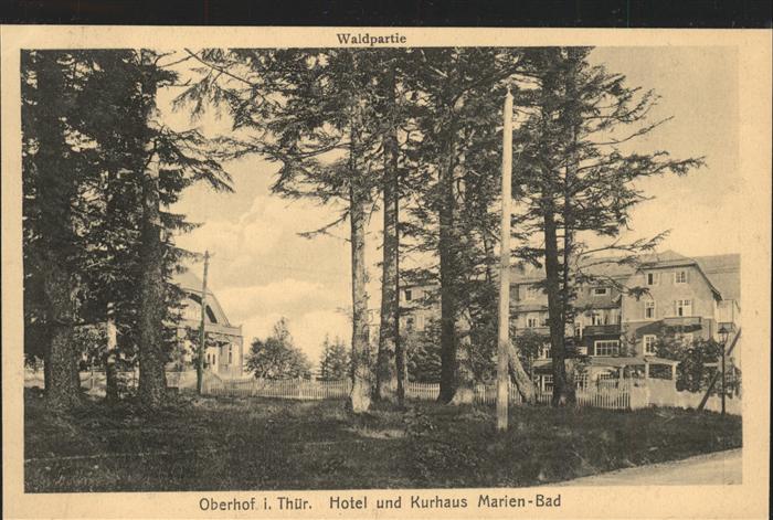 Oberhof Thueringen Hotel Kurhaus Marien-Bad