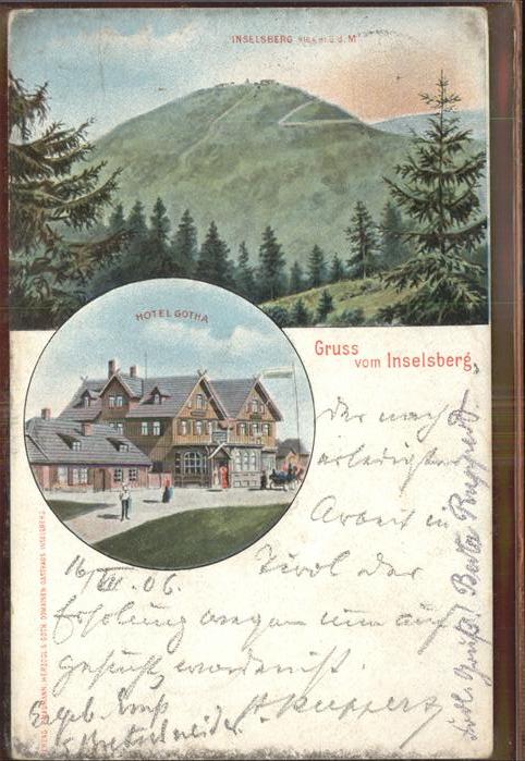 Inselsberg Schmalkalden mit Hotel Gotha