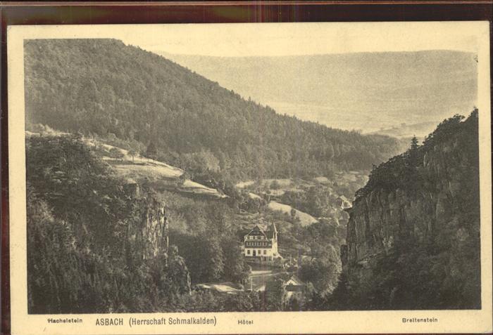 Asbach Schmalkalden Hotel Hachelstein Breitenstein Feldpost