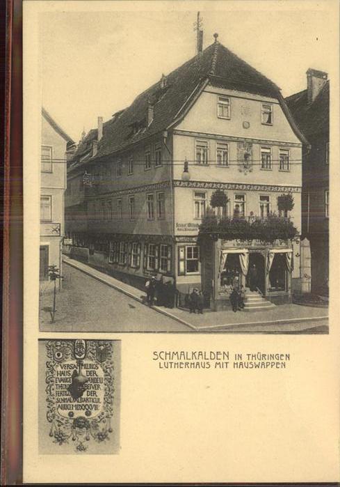 Schmalkalden Lutherhaus mit Hauswappen