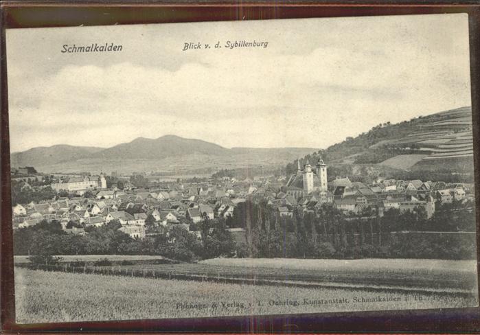 Schmalkalden Blick von der Sybillenburg