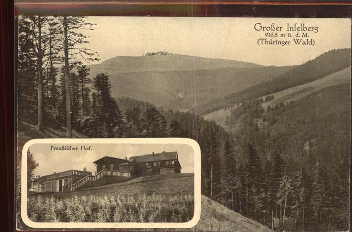 Inselsberg Schmalkalden mit Hotel Preussischer Hof
