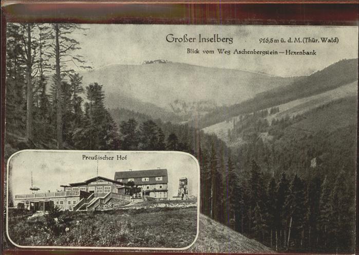 Inselsberg Schmalkalden Panorama Preussischer Hof