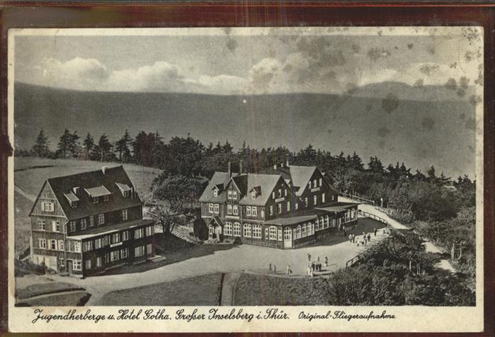 Inselsberg Schmalkalden Fliegeraufnahme Hotel Gotha