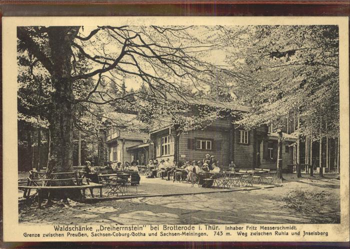 Brotterode Waldschänke Dreiherrnstein