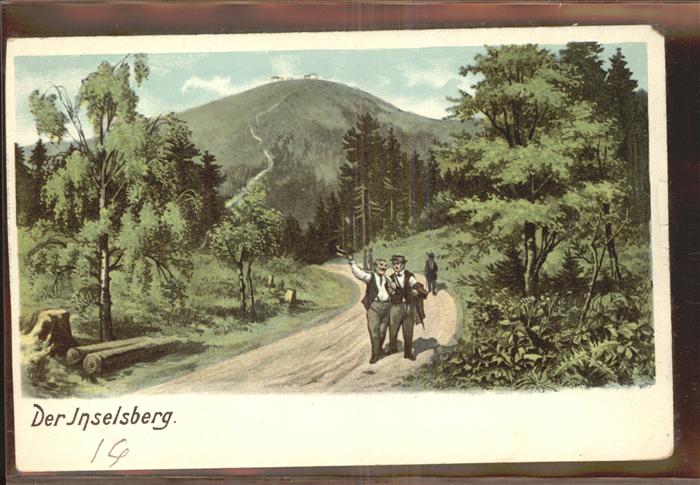 Inselsberg Schmalkalden Wanderer