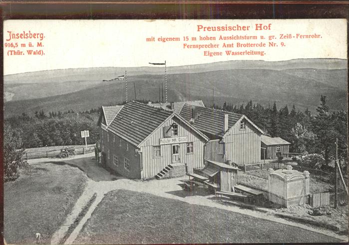 Inselsberg Schmalkalden Preussischer Hof