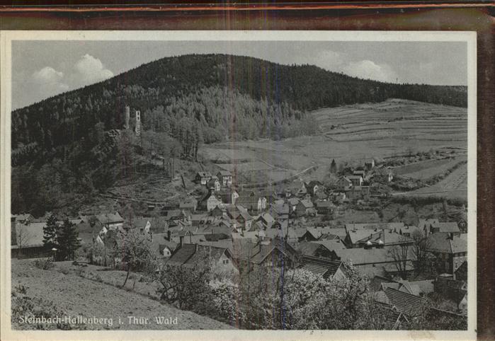 Steinbach-Hallenberg Ortsansicht mit Hallenburg