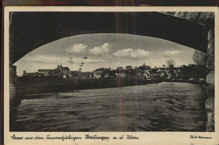 Breitungen Werra Ortsansicht Brücke