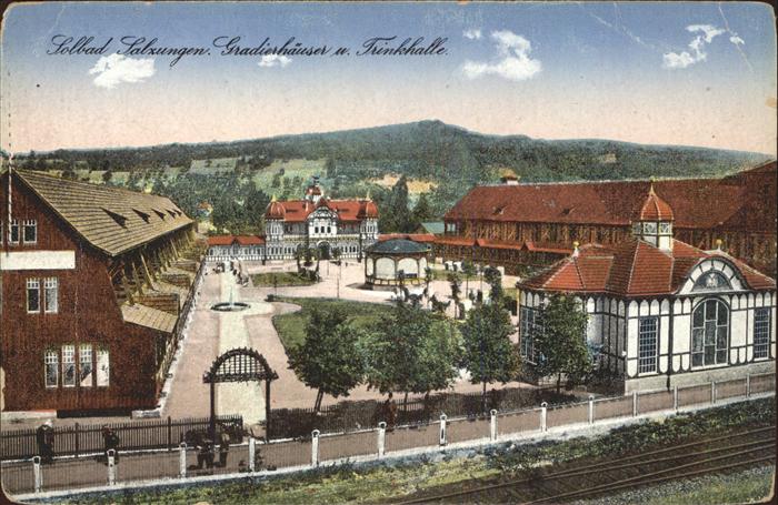 Bad Salzungen Gradierhäuser und Trinkhalle