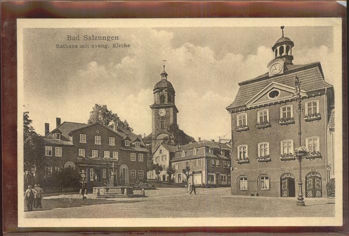 Bad Salzungen Rathaus mit ev Kirche