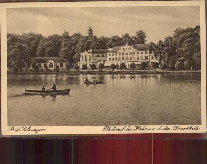 Bad Salzungen Kurhaus Konzerthalle Burgsee