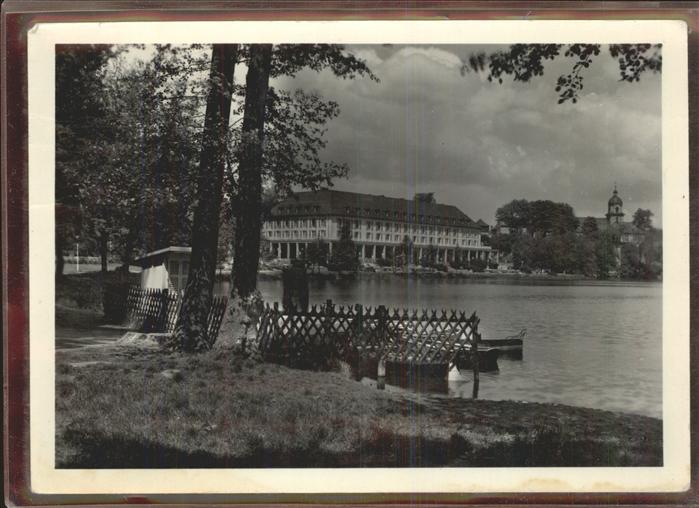 Bad Salzungen Kurhaus Burgsee Anlegesteg
