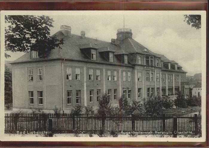 Bad Liebenstein Augenheilanstalt Herzogin Charlotte
