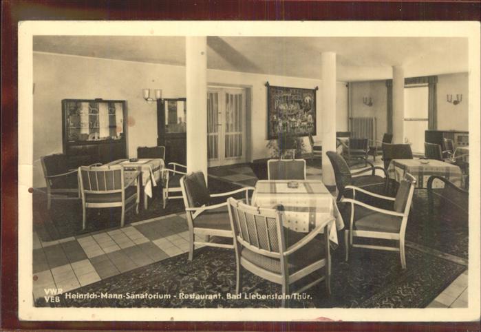 Bad Liebenstein Heinrich Mann Sanatorium Restaurant