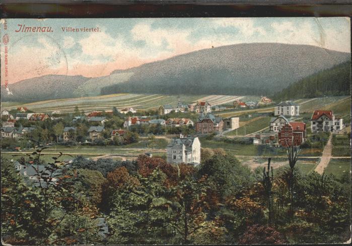 Ilmenau Thueringen Panorama Villenviertel