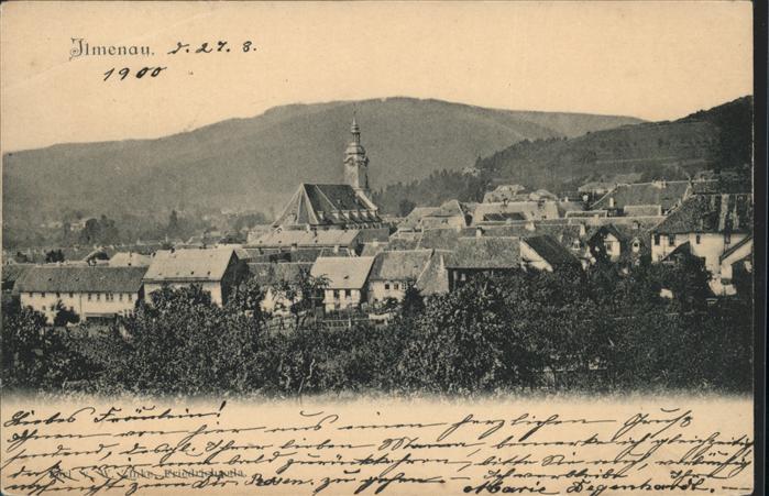 Ilmenau Thueringen Ortsansicht