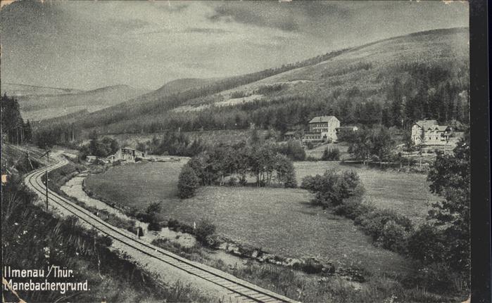 Ilmenau Thueringen Manebacher Grund Bahnlinie