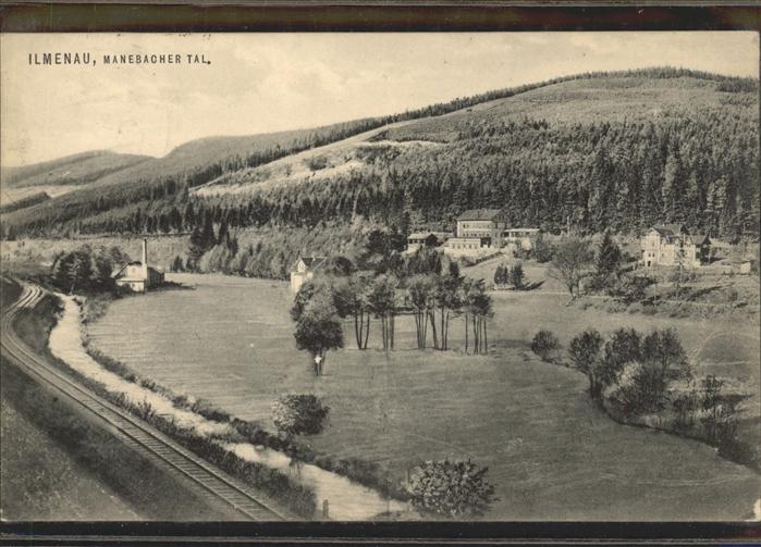 Ilmenau Thueringen Manebacher Tal Bahnlinie