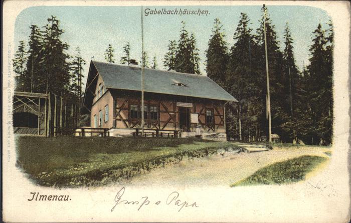 Ilmenau Thueringen Gabelbachhäuschen
