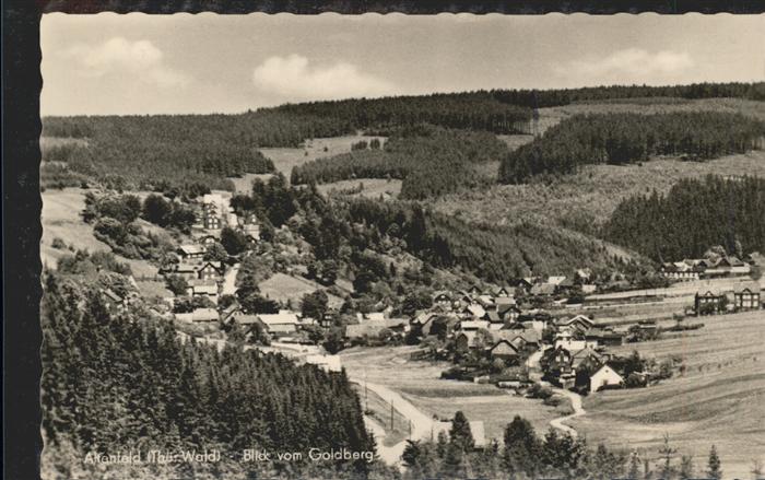 Altenfeld Thueringen Blick vom Goldberg