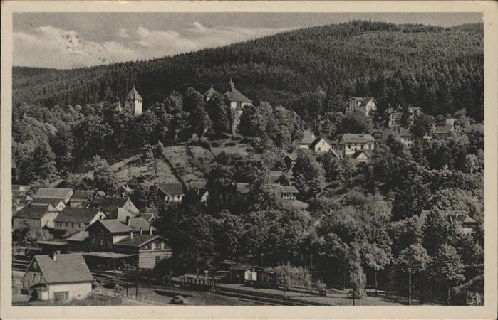 Elgersburg Blick zum Bahnhof