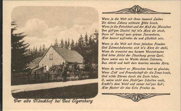 Elgersburg Alter Mönchhof Gedicht