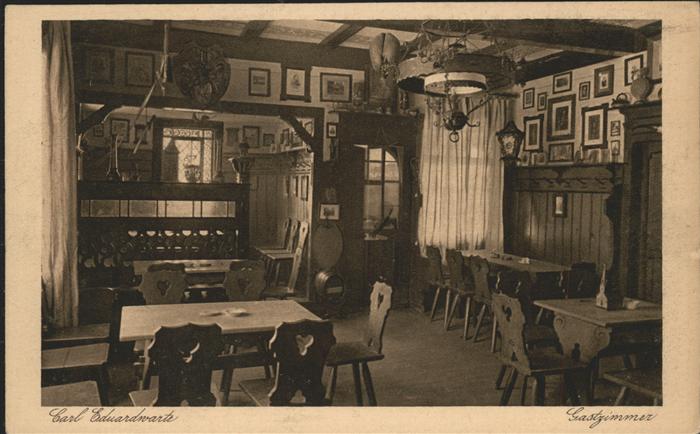 Elgersburg Carl Eduard Warte Gastraum