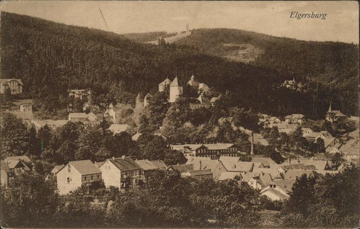 Elgersburg Ortsansicht mit Schloss