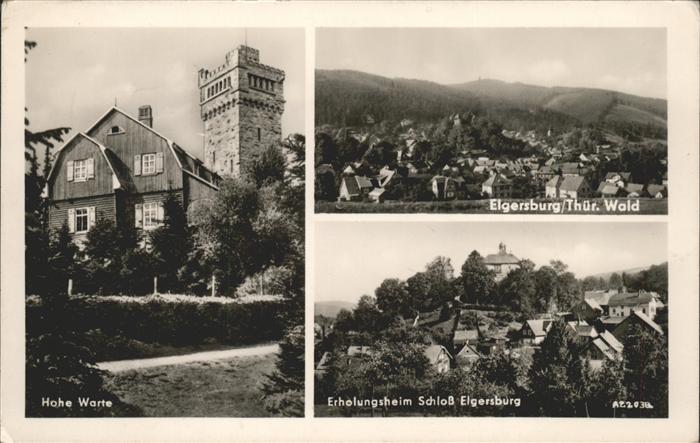 Elgersburg Hohe Warte Panorama Schloss Elgersburg